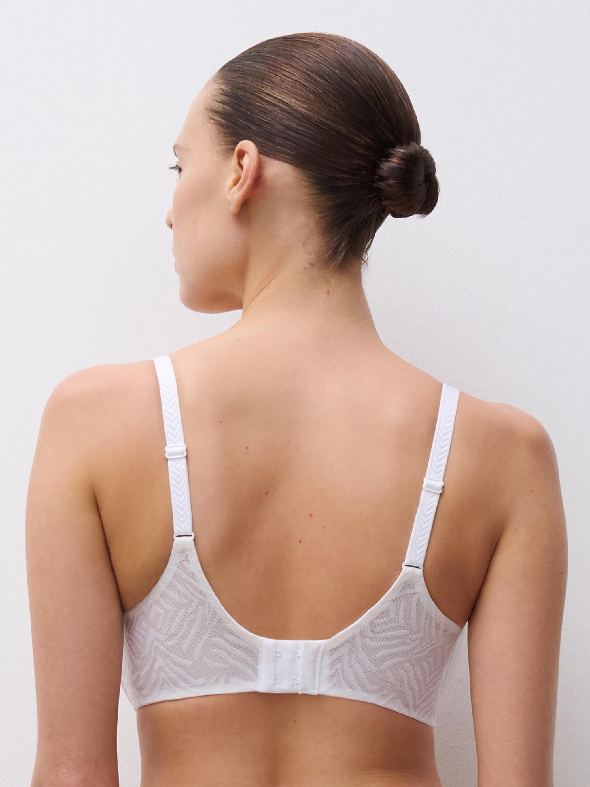 Half cup BH med memory foam - White