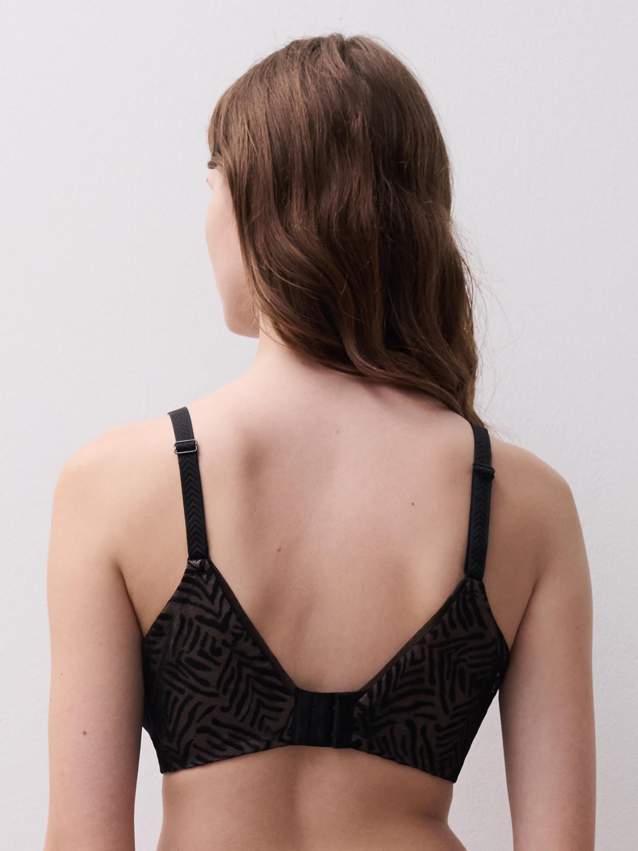 T-shirt BH med spacer materiale  - Black