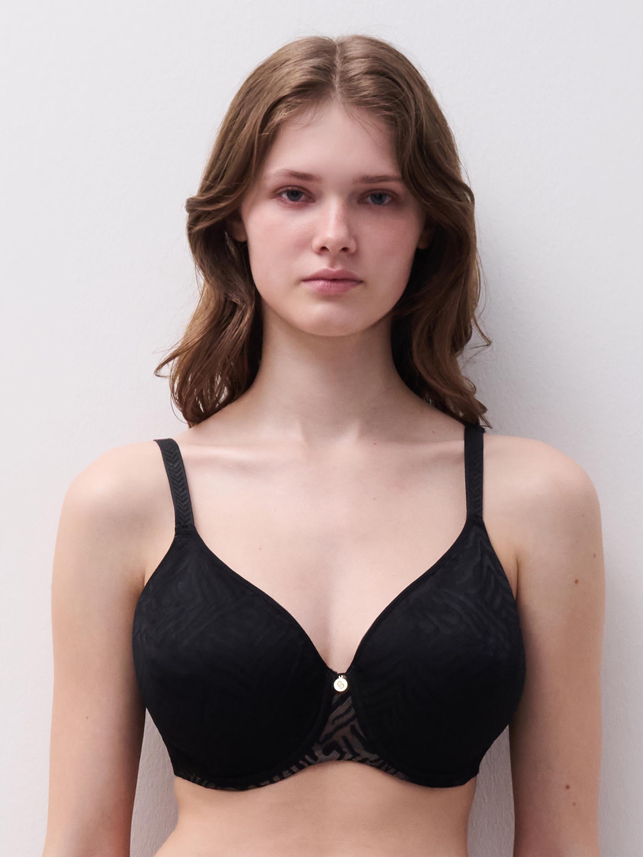 T-shirt BH med spacer materiale  - Black