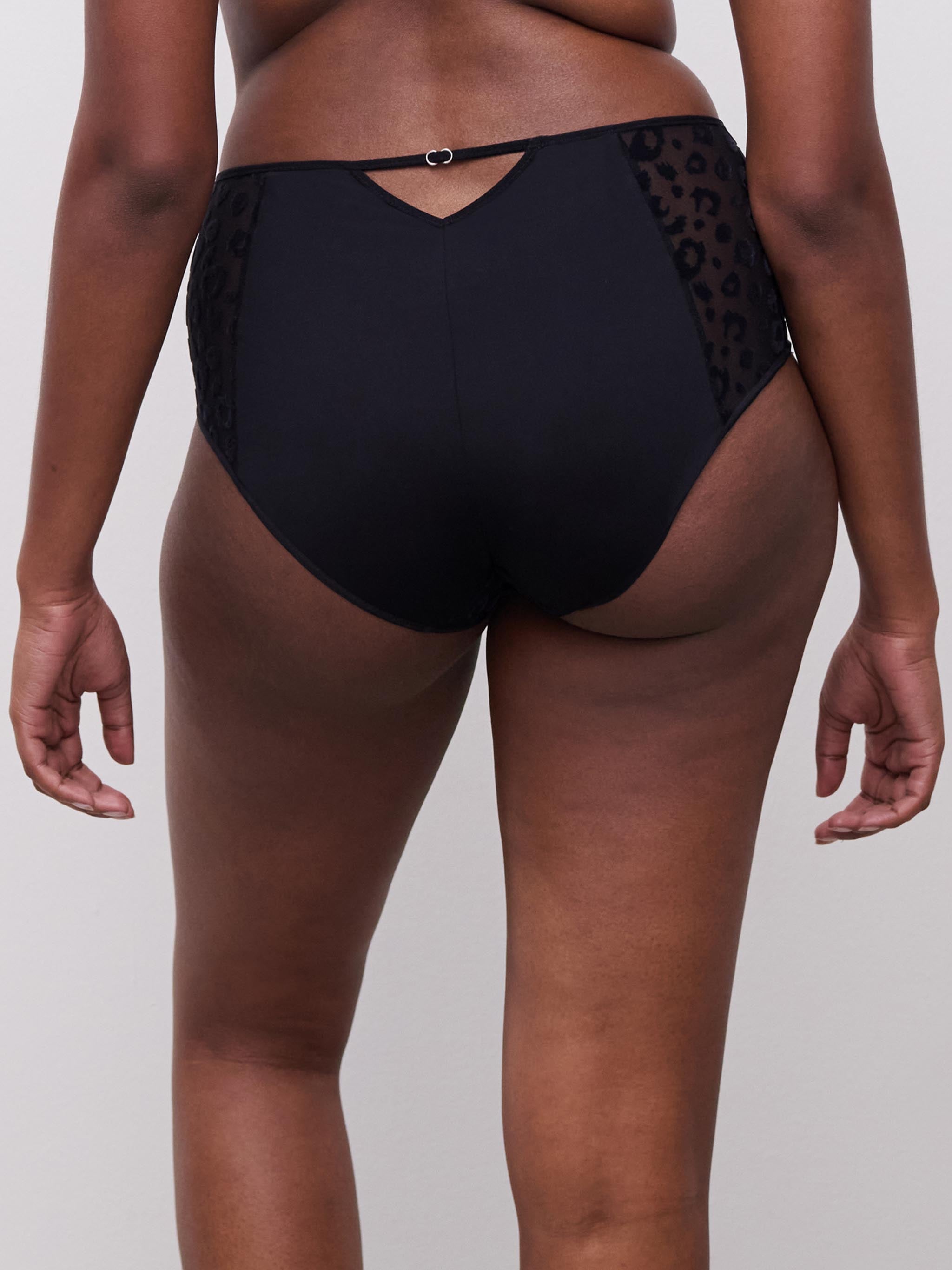 Høj talje slip - Black