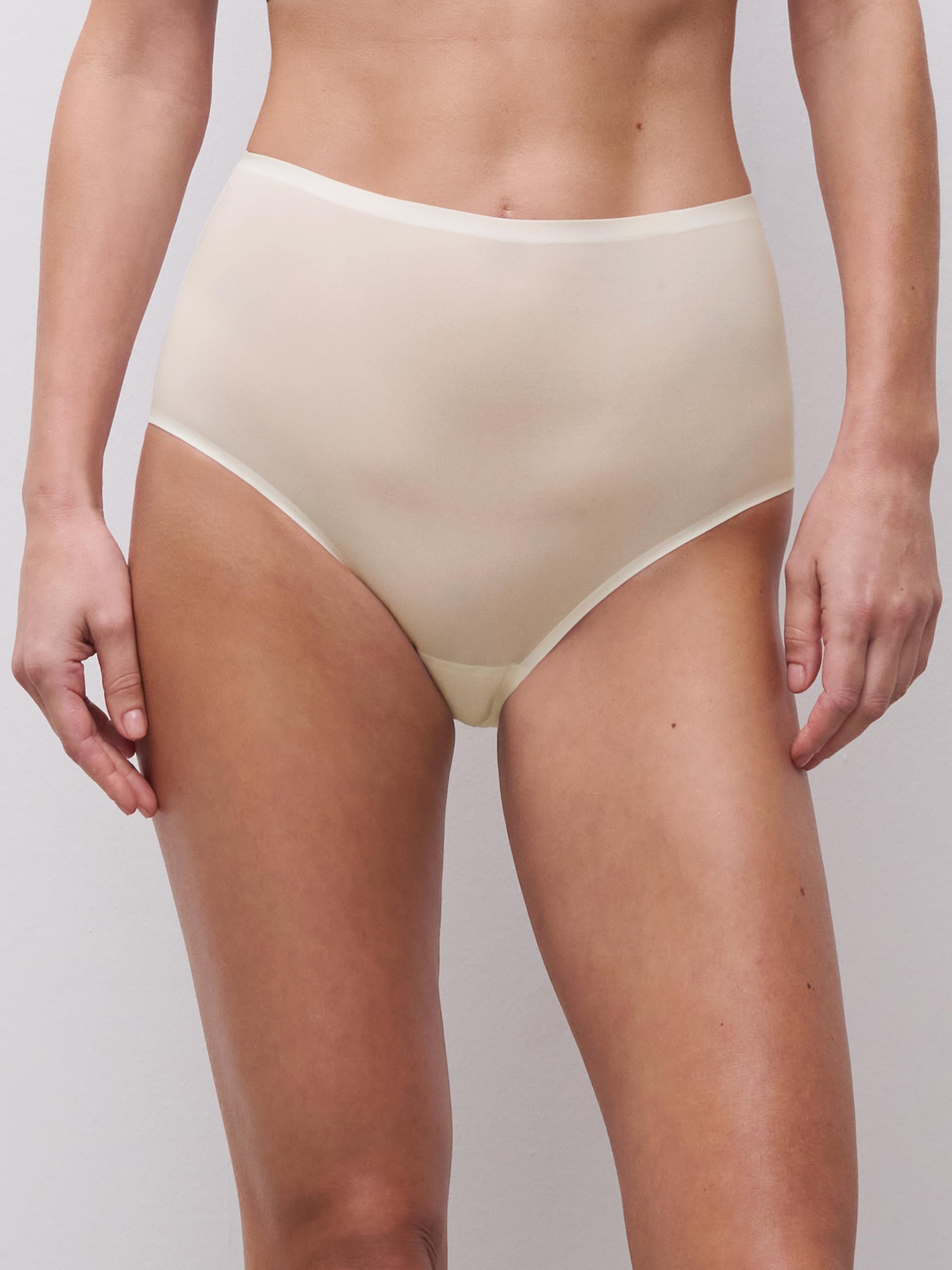 Højtaljet trusse - one size - Ivory