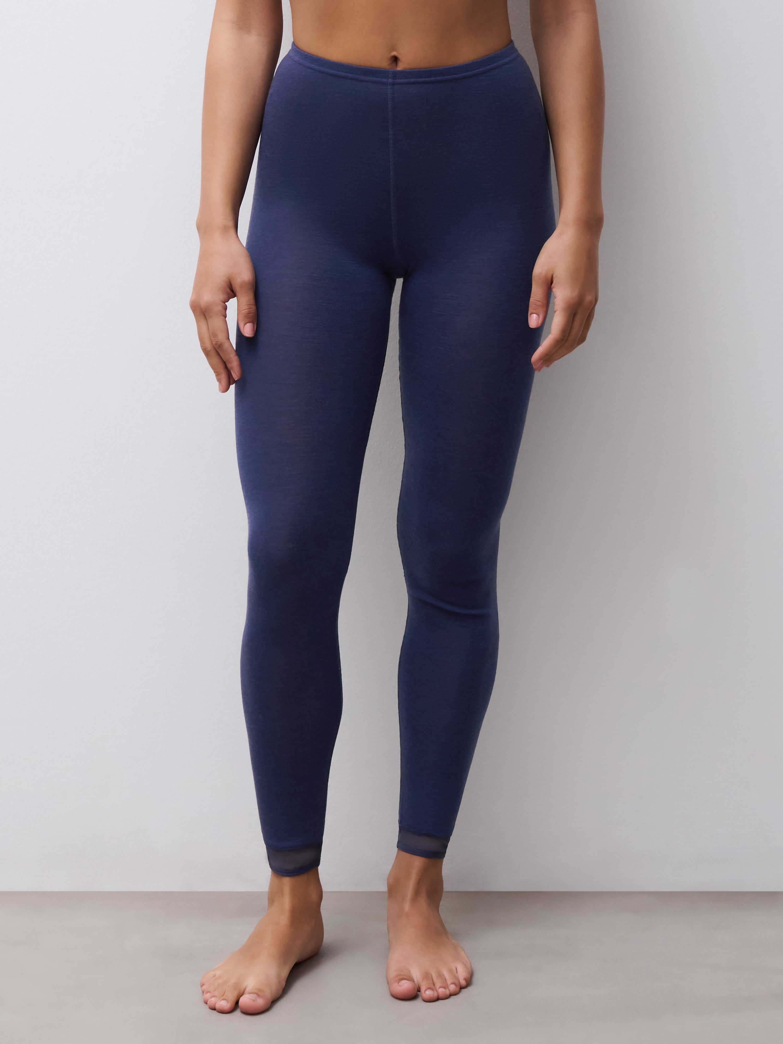 Juliana Leggings - 100% merinould - Danube Blue