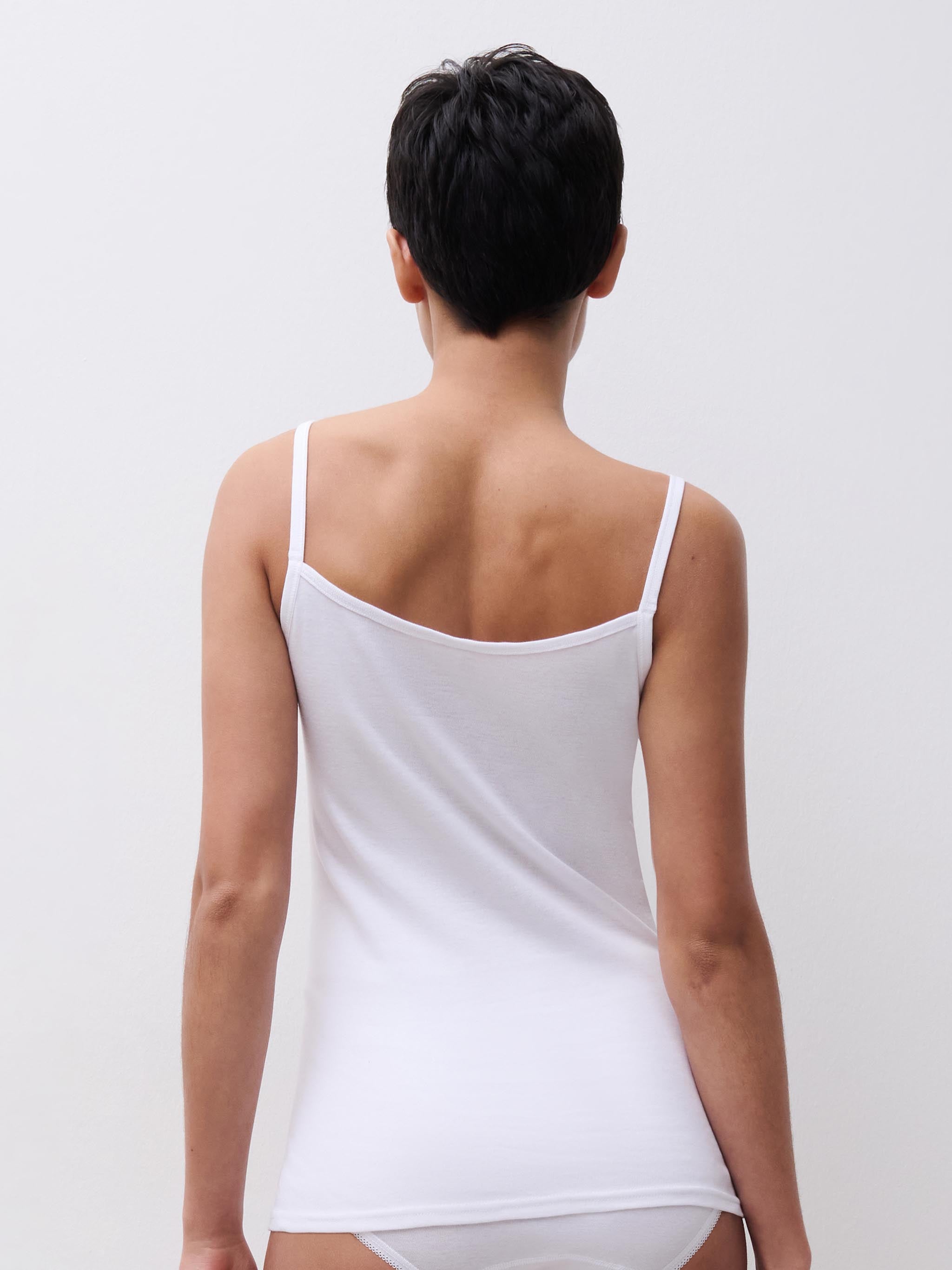 Top - 100% bomuld - White