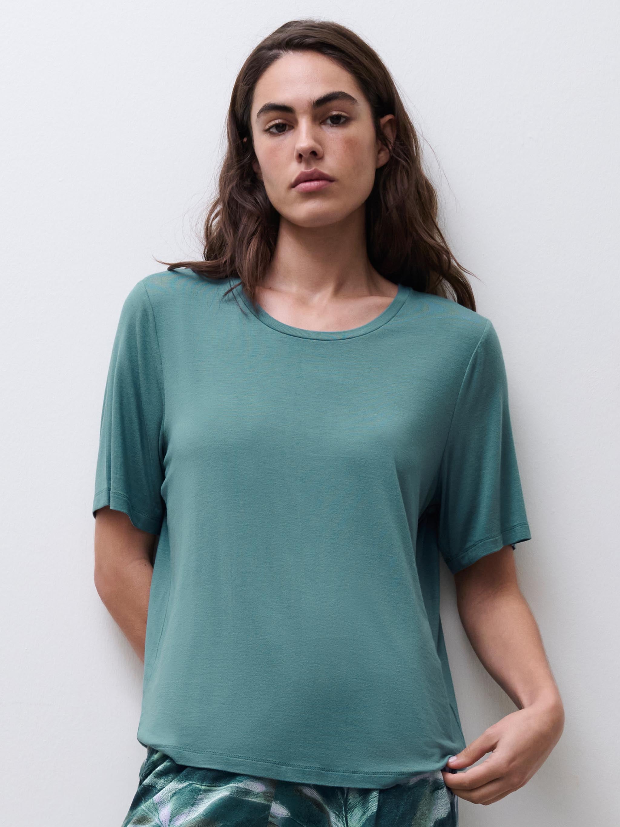 Yara top - Peacock Green