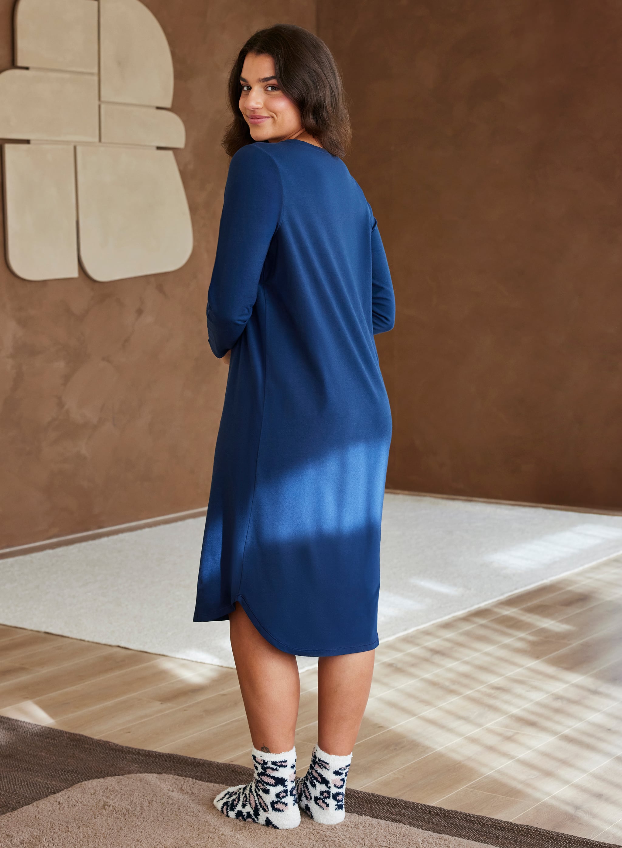 Natkjole - Dark Blue