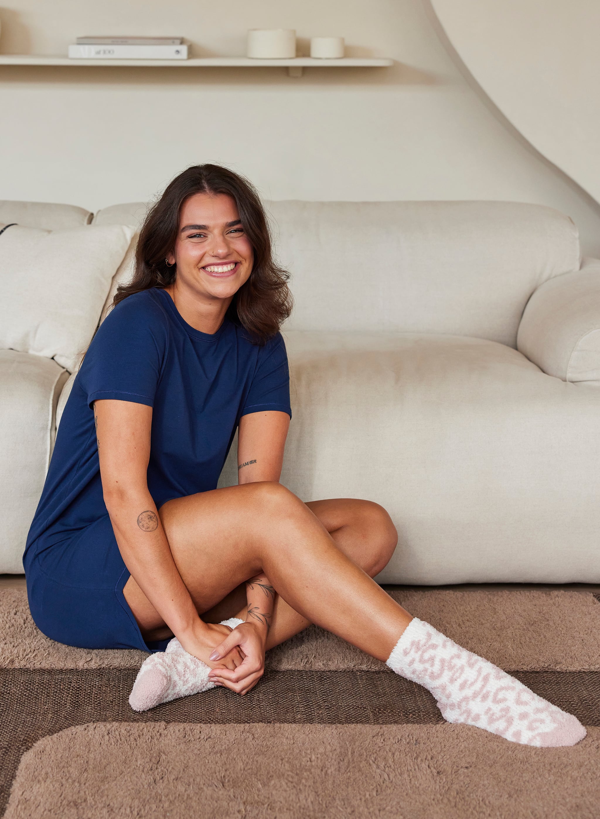 Natkjole - Dark Blue