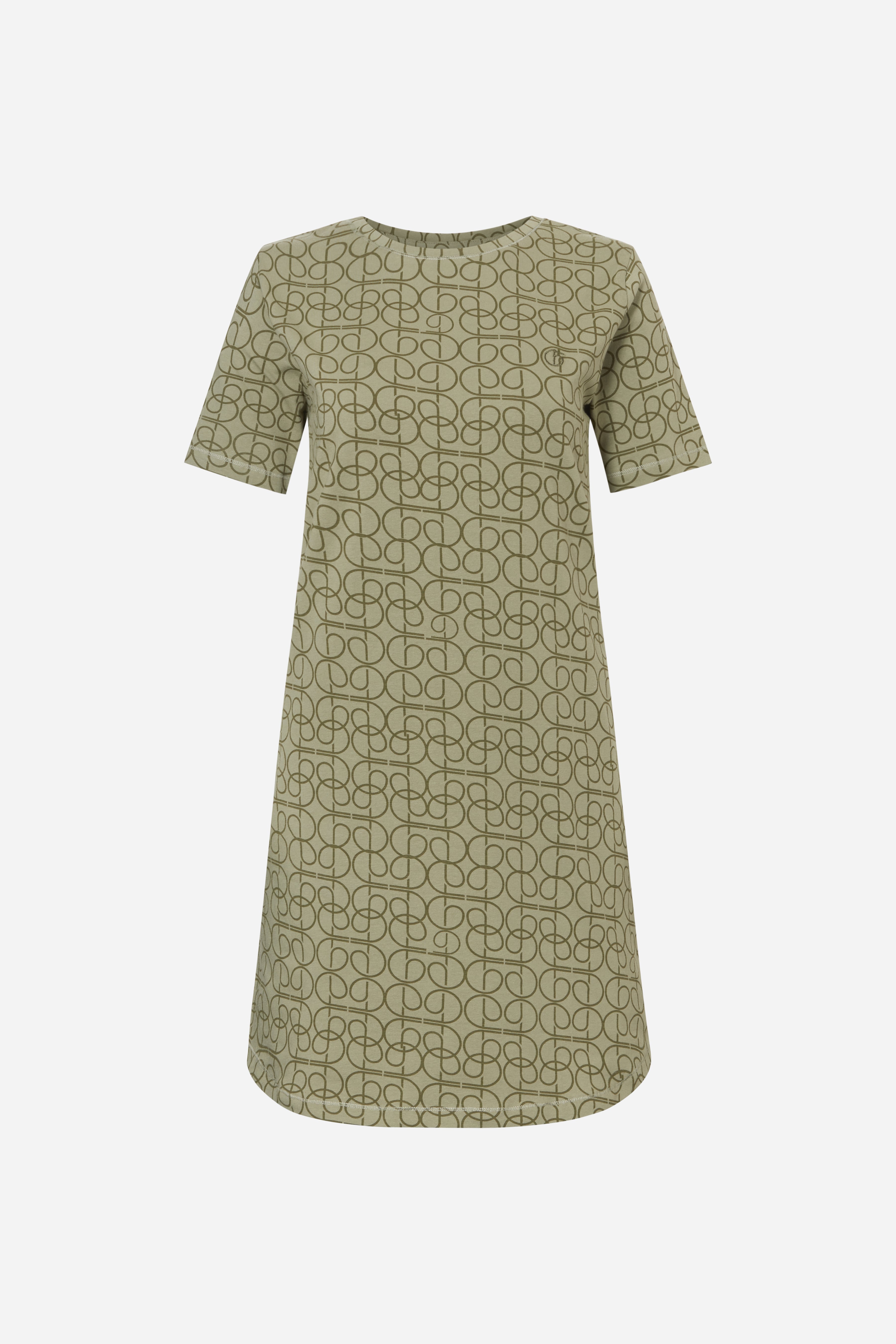 Natkjole med korte ærmer - Green Curves