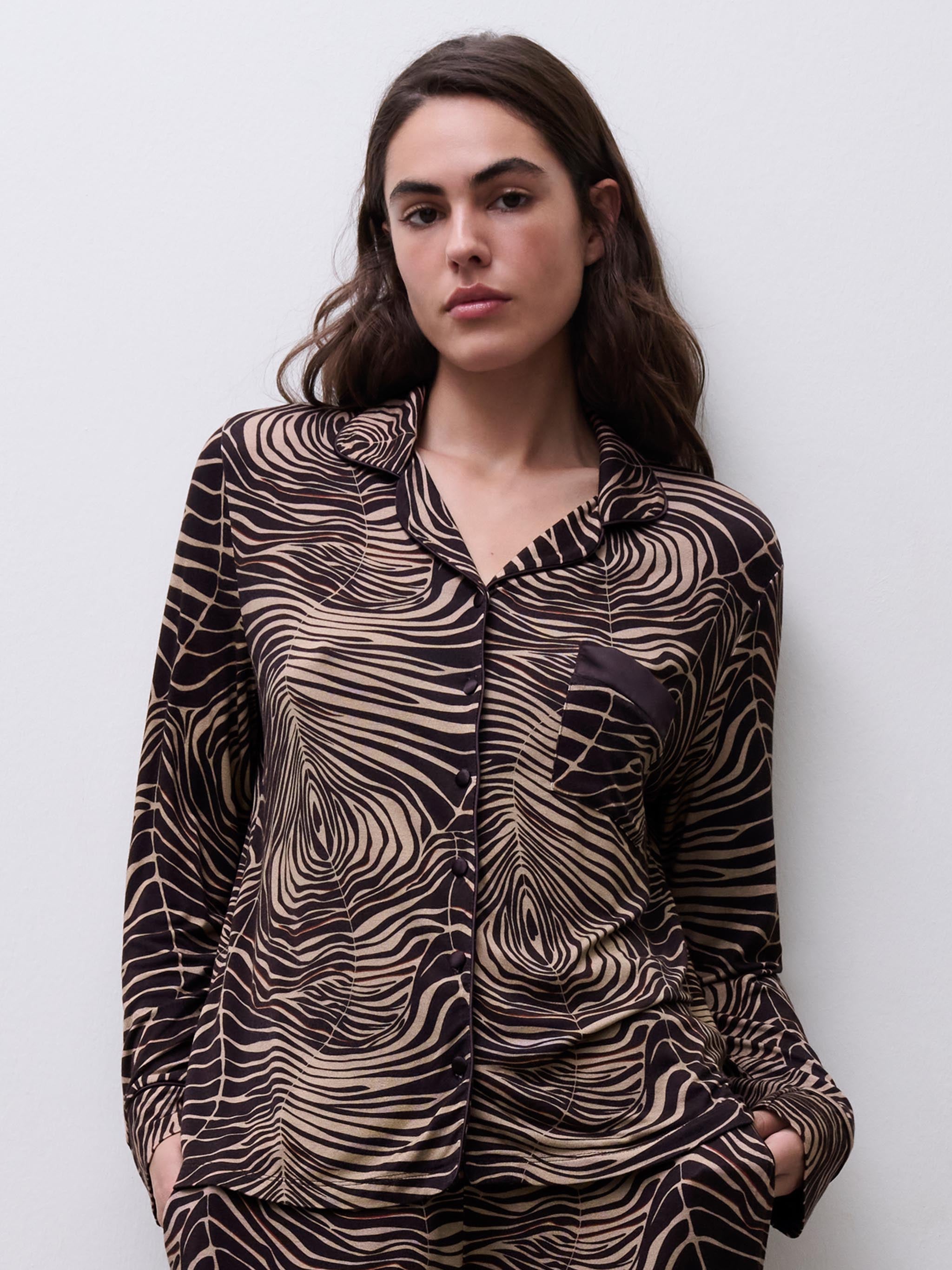 Daisy Natskjorte - Zebra Leaves