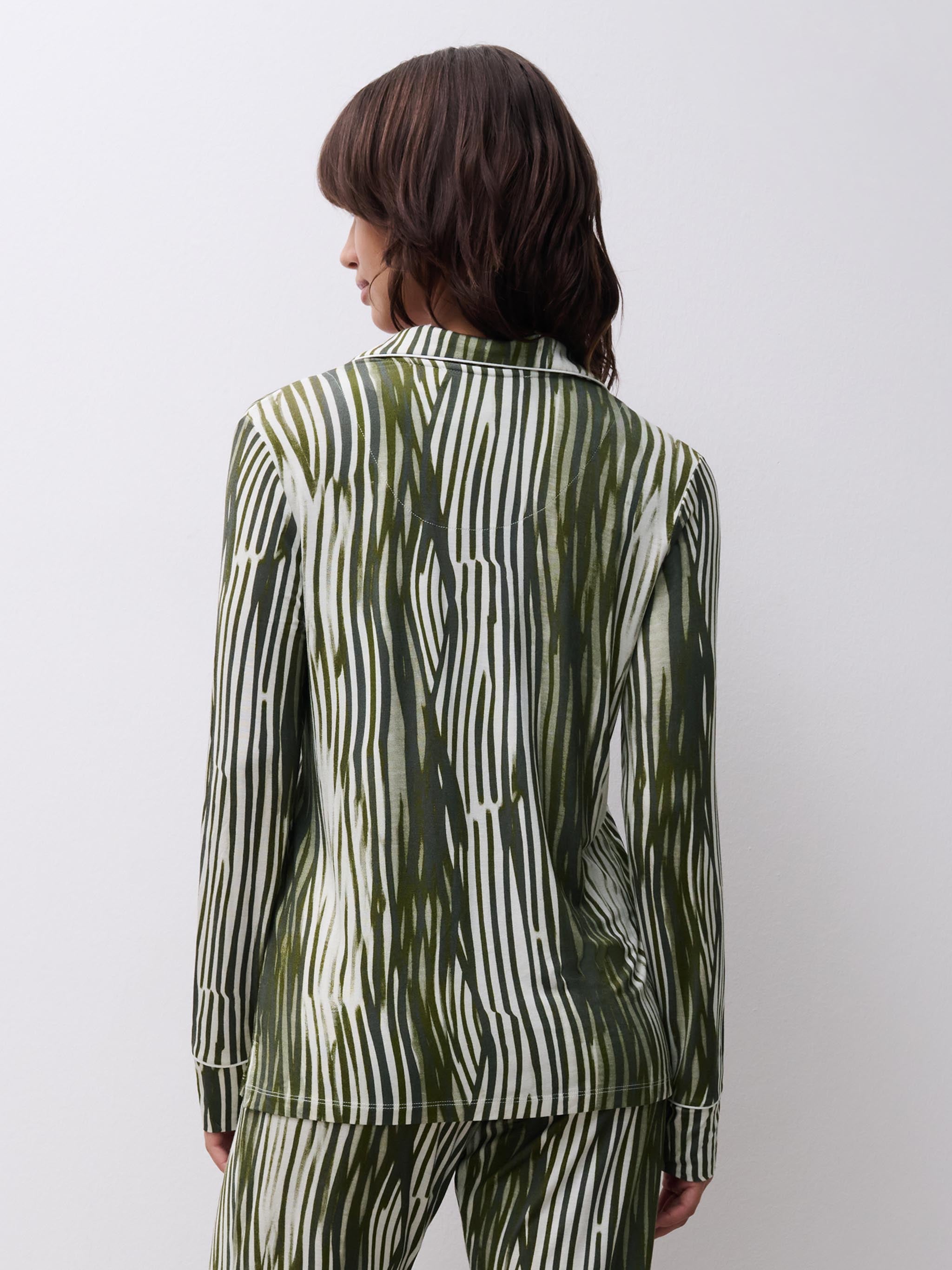 Top med lange ærmer - Green Lines