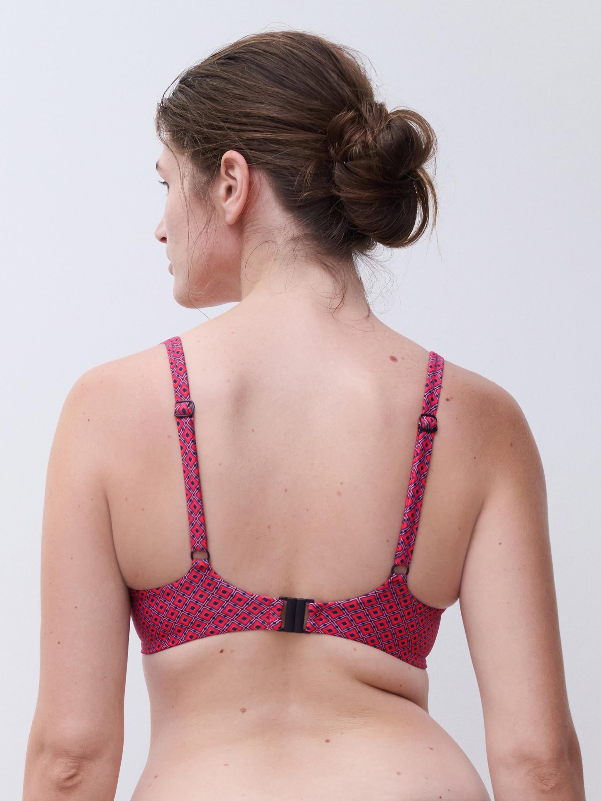 T-shirt bikinitop - Tie print