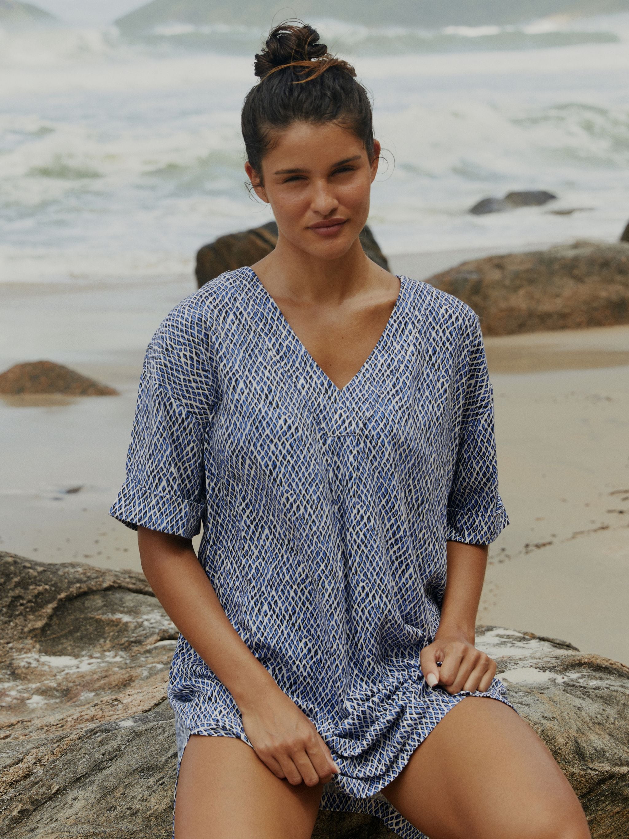 Strandkjole - Blue Reptile