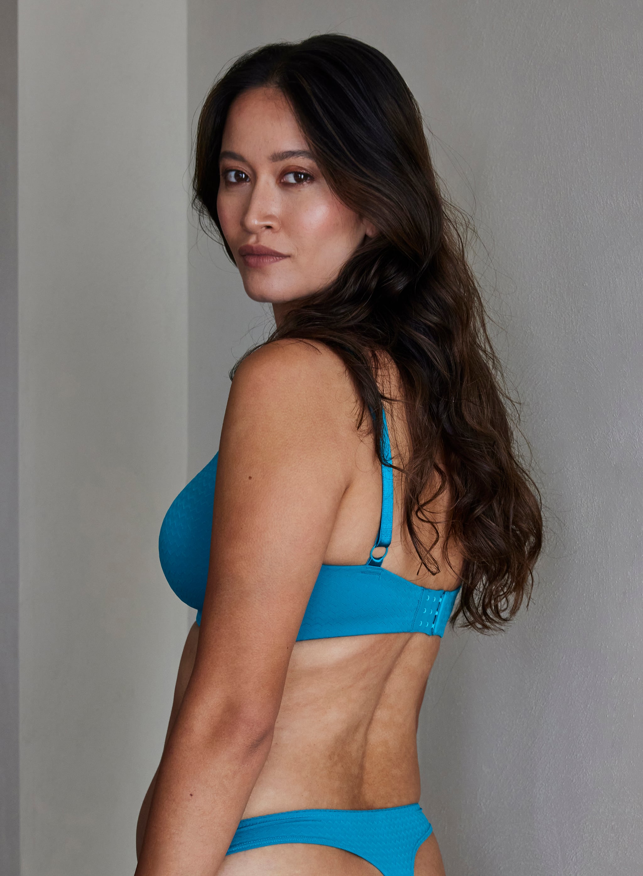 Bibi Forformet BH uden bøjle - Blå