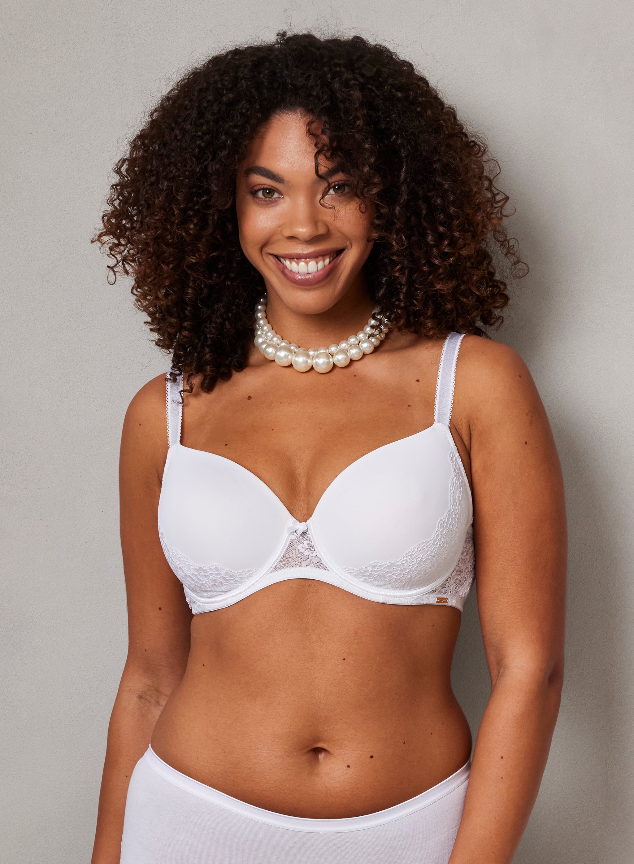 Forformet T-shirt-bh - White