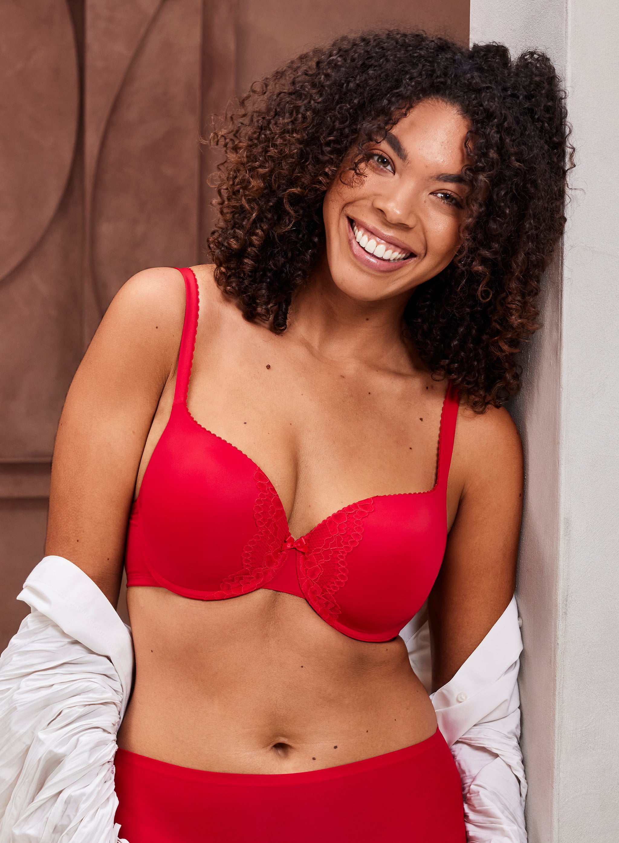 Forformet Lindsey BH - Passion Red