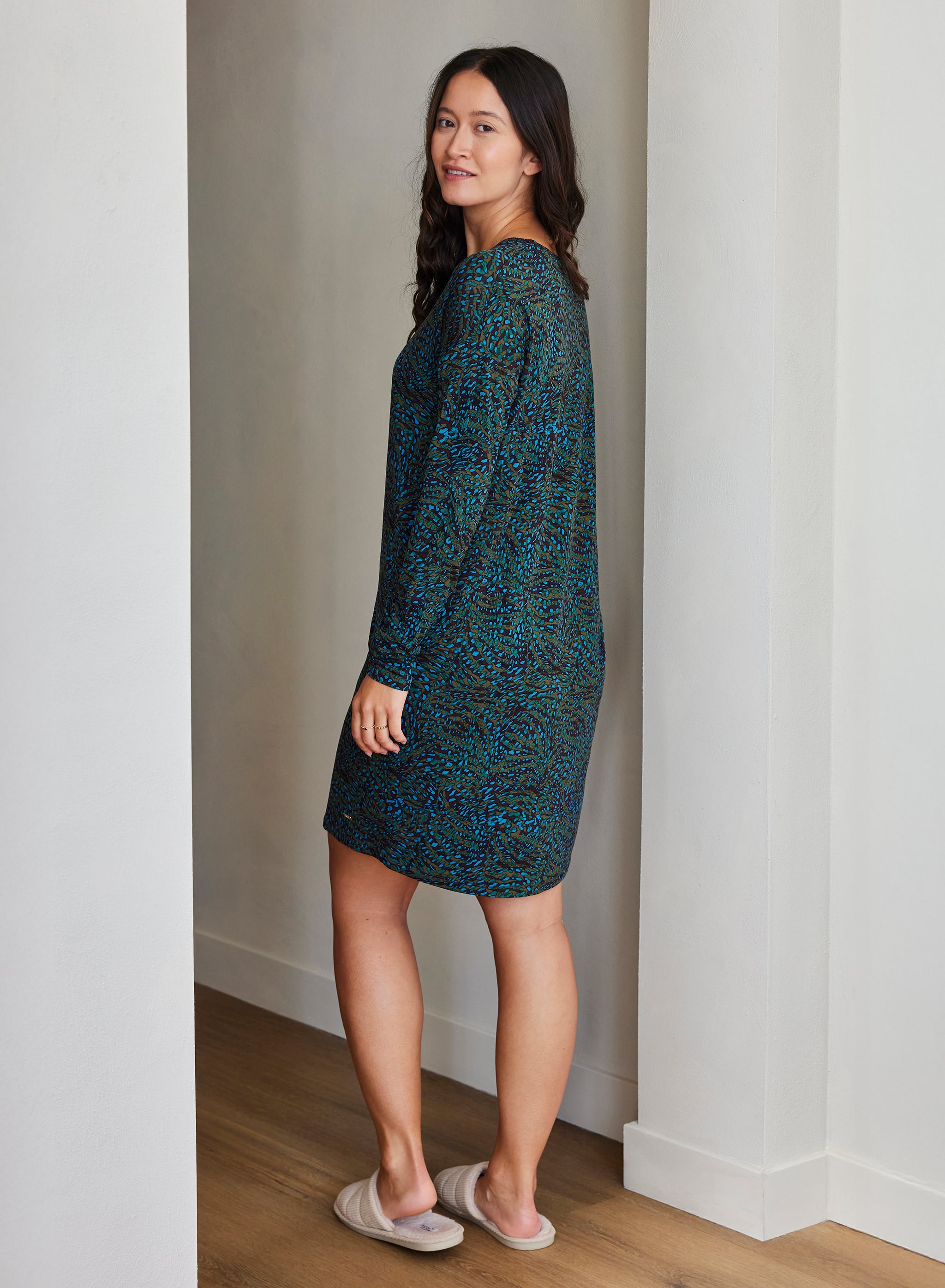 Langærmet natkjole - Planted Animal