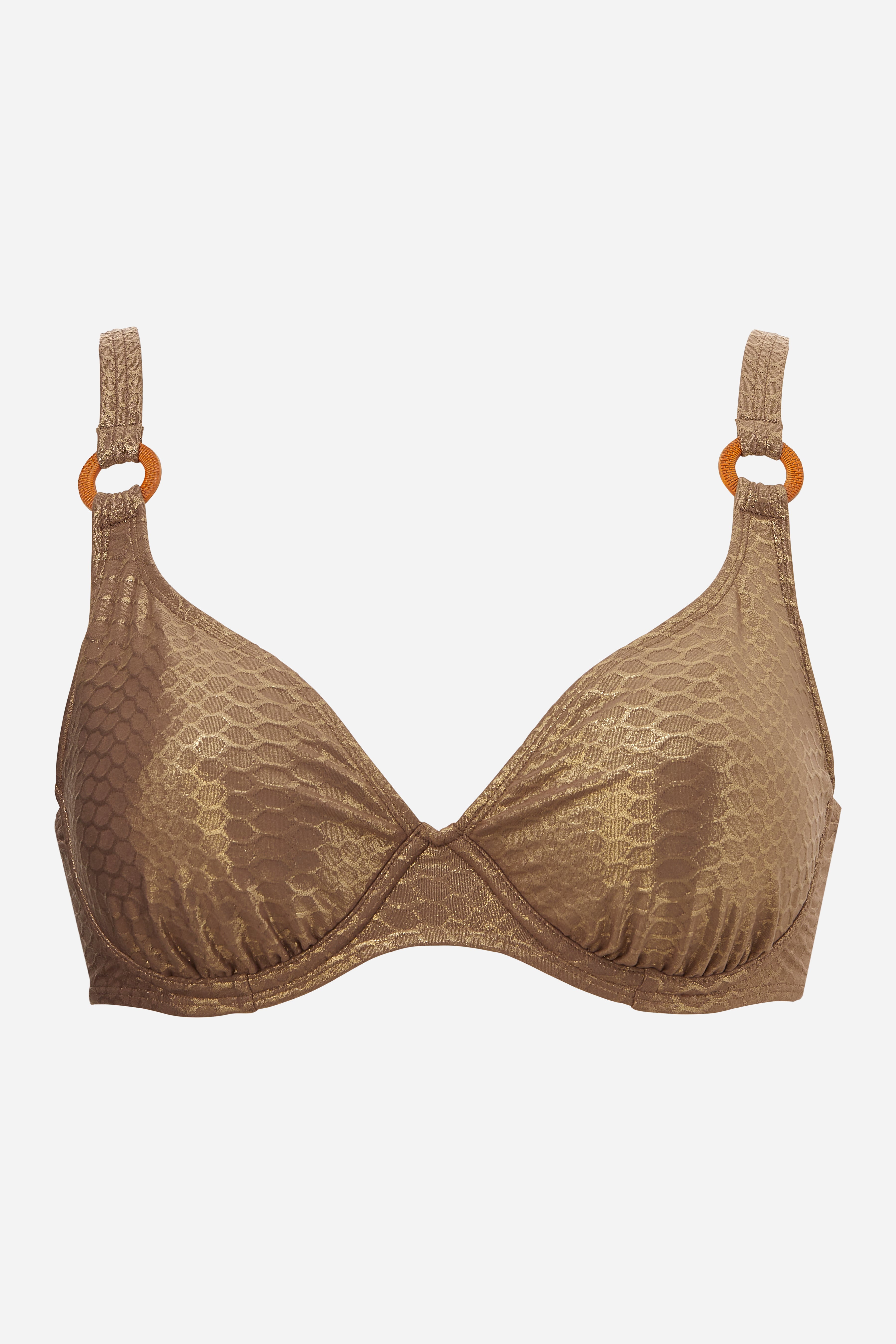 Full cup bikinitop - GOLDEN FOIL