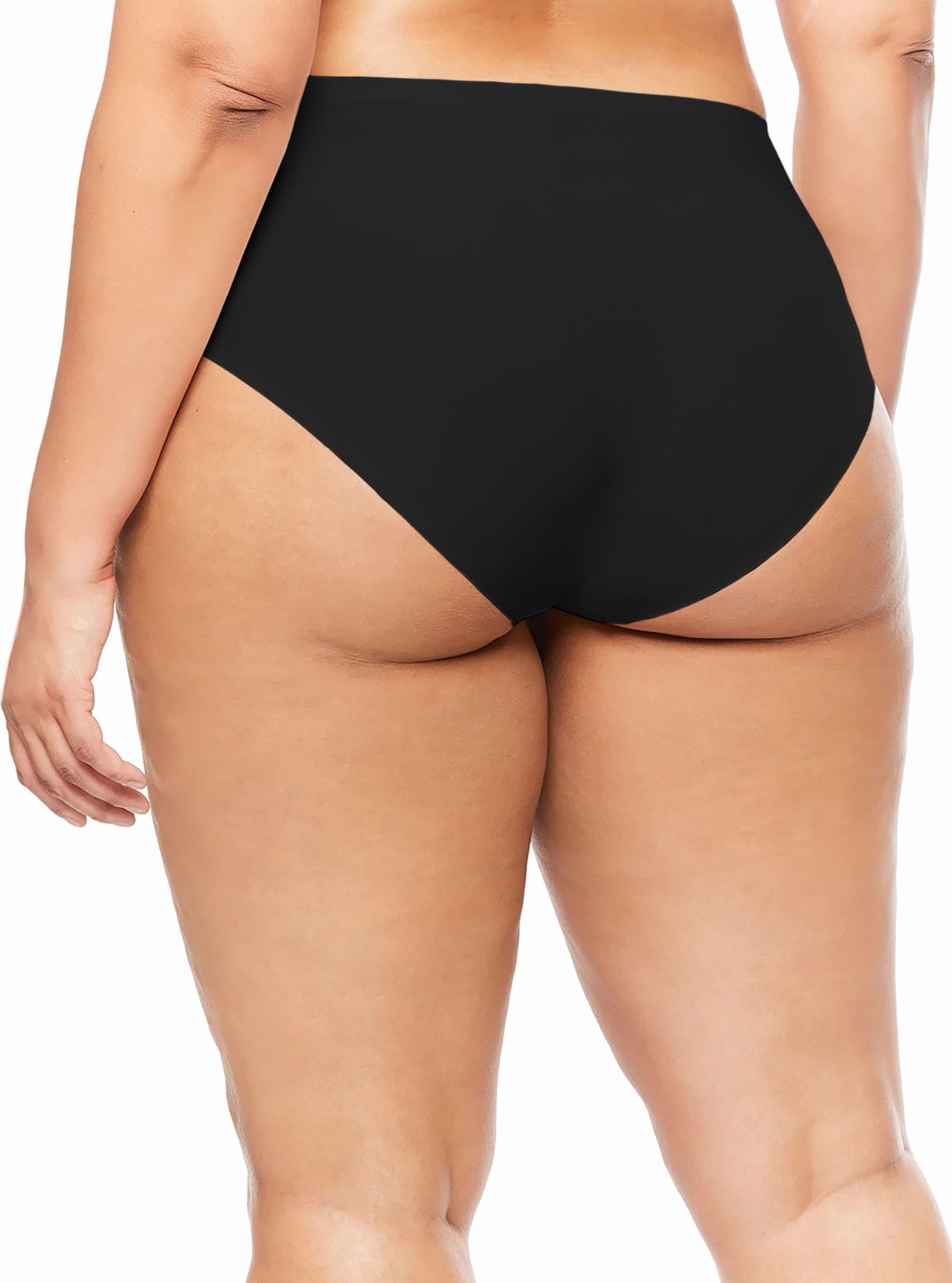 Højtaljet trusse - one size + - Black