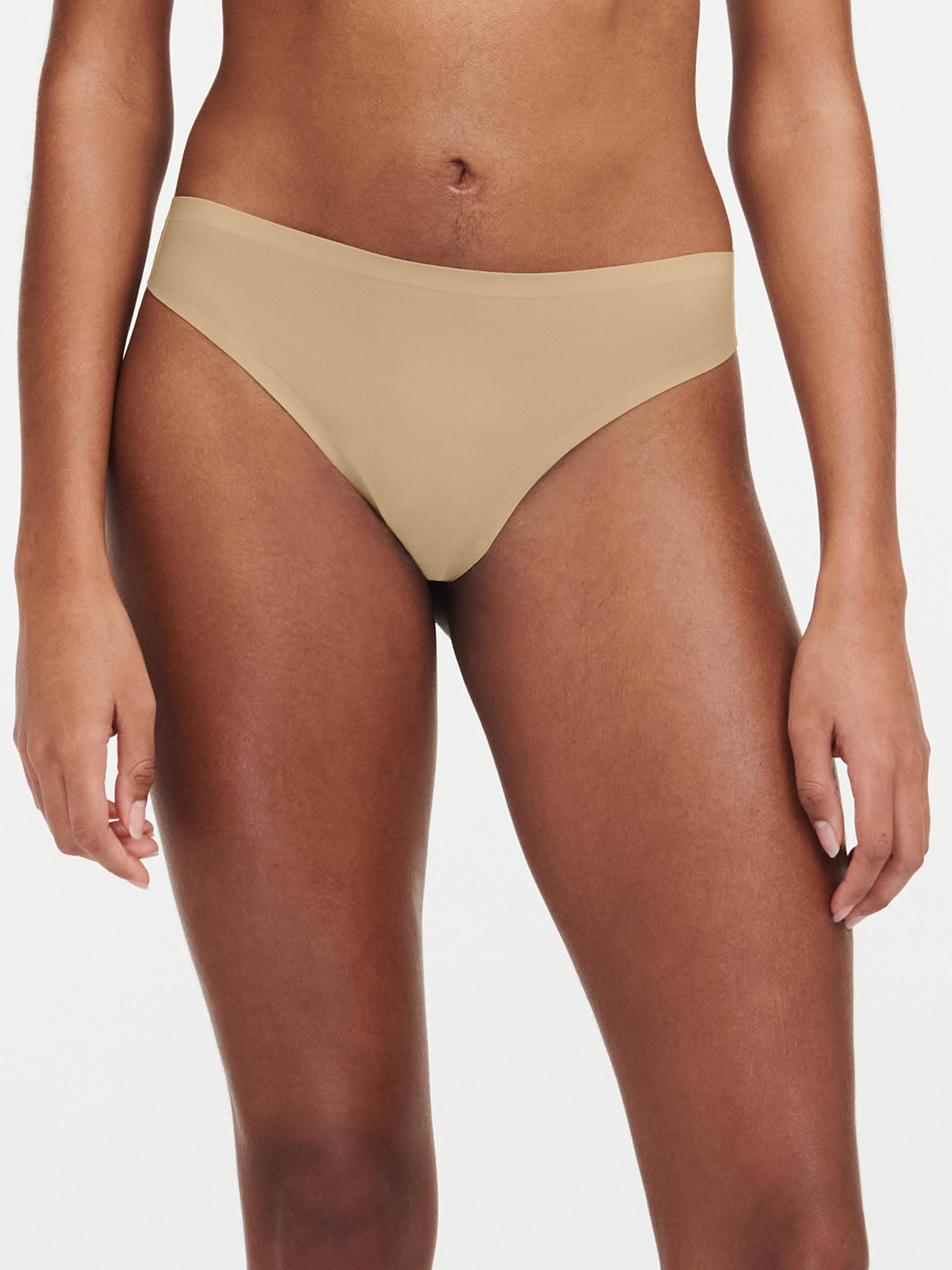 3 x Tanga trusse - one size - Nude