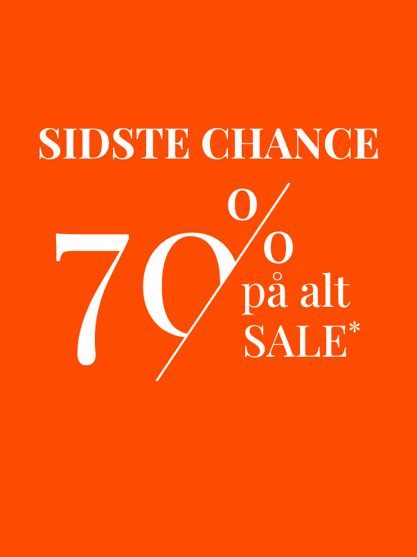 Sidste chance | 70% på alt SALE*