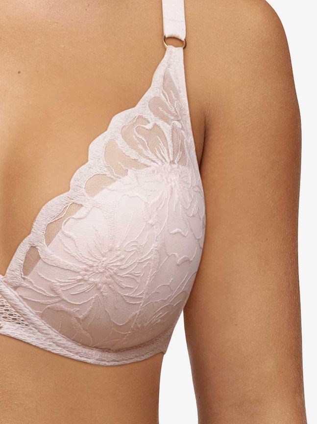 Plunge t-shirt BH FLEURS Chantelle