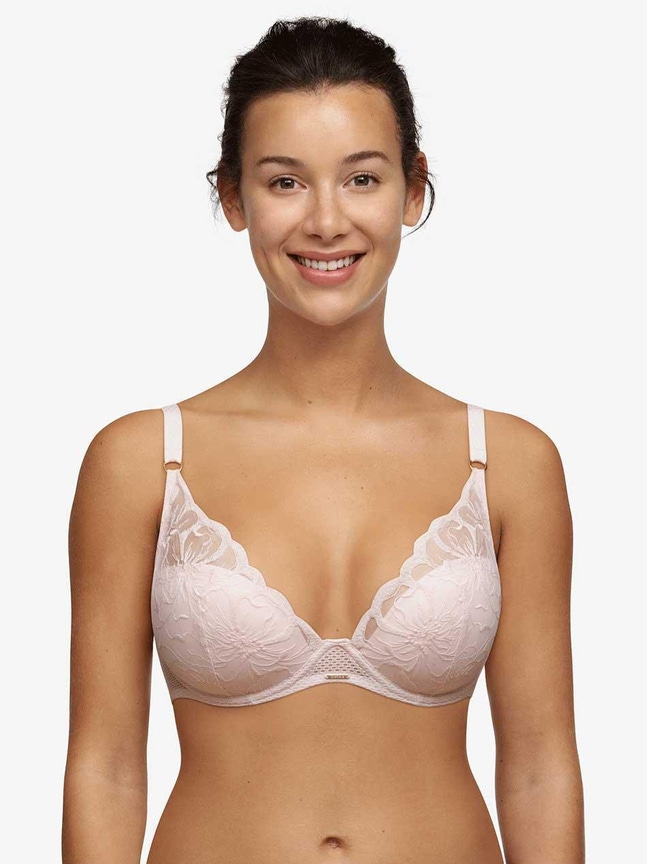 Plunge t-shirt BH FLEURS Chantelle