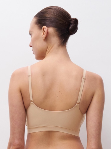 Bøjlefri-BH med smalle stropper Nude - Softstretch | Chantelle