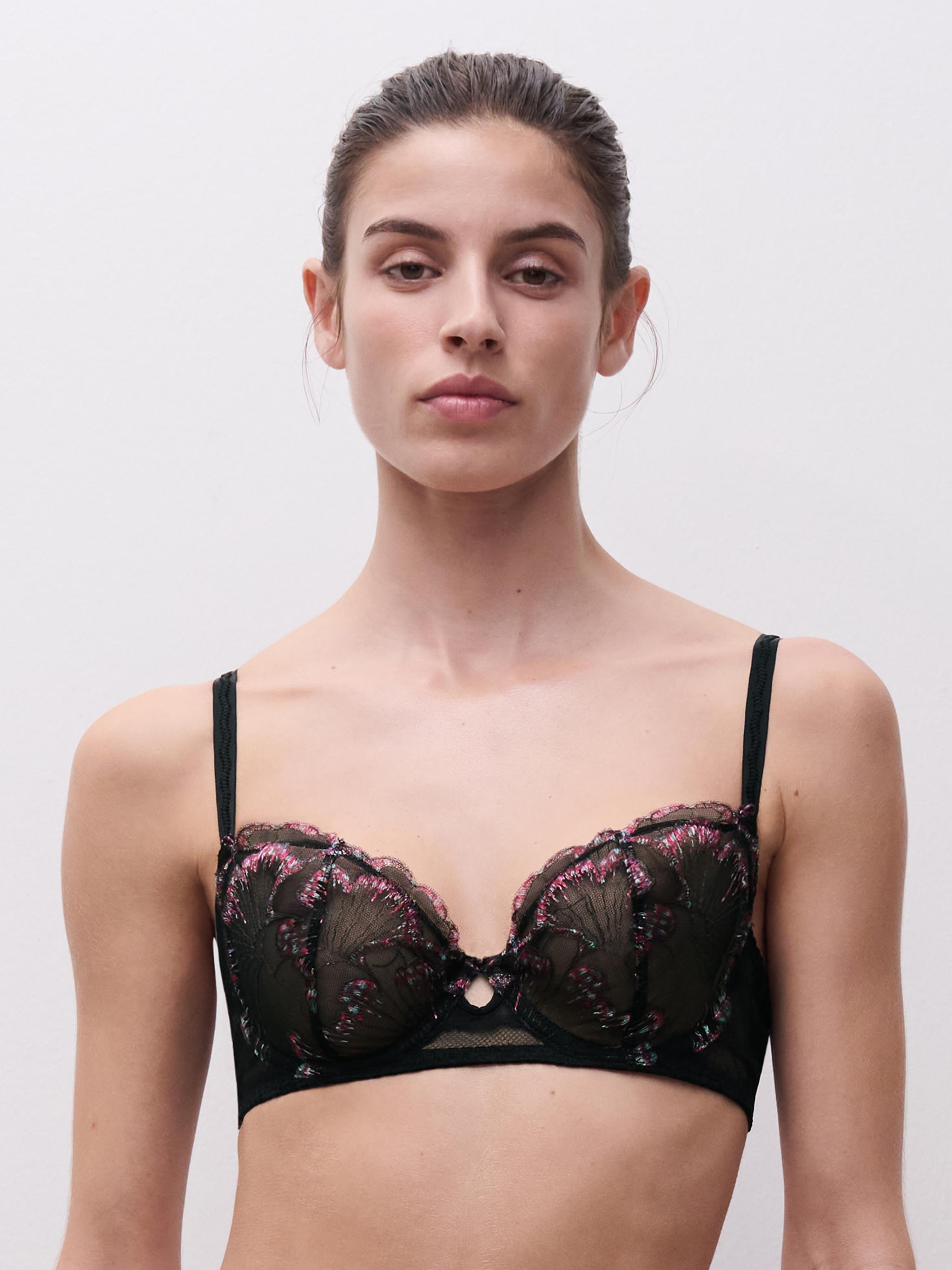 Half cup BH - Romantic Black - LILY | CHANTELLE PULP
