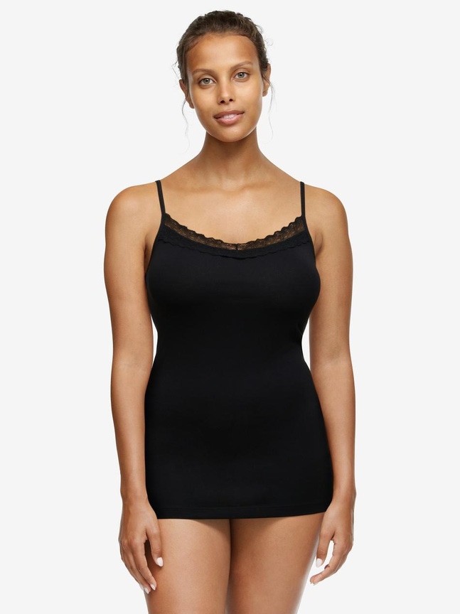 Chemise top - bomuld Basic Lace Femilet