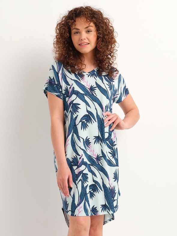 Livera | NATURE LEAF - NW 1P NIGHTGOWN SS GINA NATURE LEAF